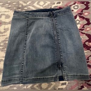 Free People short denim skirt